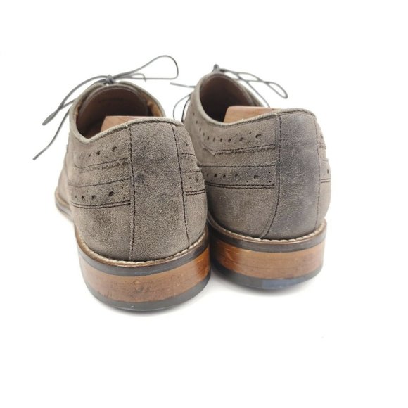 Johnston & Murphy Brogue Wingtip Suede Mens 9 M - Picture 10 of 11